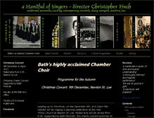 Tablet Screenshot of ahandfulofsingers.org